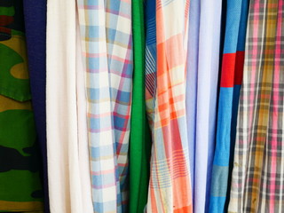 colorful fabric shirt textile background