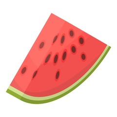 Slice watermelon icon. Isometric of slice watermelon vector icon for web design isolated on white background