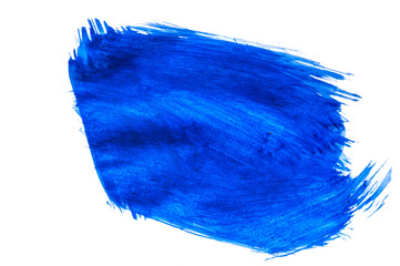 Abstract blue wave brush stroke