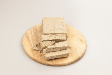 The halva on a white background.