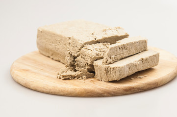 The halva on a white background.