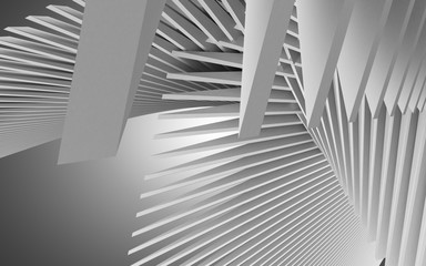 abstract architecture background. 3d illustrationa