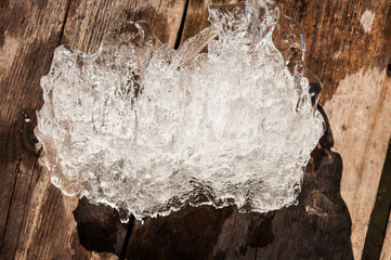 the abstract background of ice structure