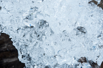 the abstract background of ice structure