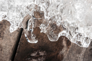 Naklejka na ściany i meble the abstract background of ice structure