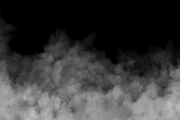 Fog or Smoke on black Background