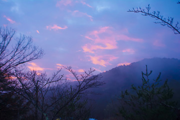 Obraz premium 朝焼けの空