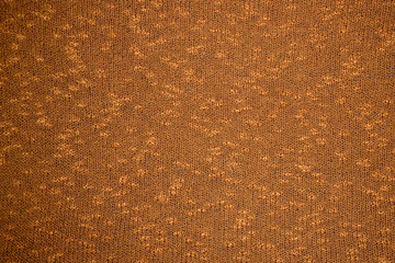 Yellow background of knitted, top view. Knitting, Needlework, texture, empty template, copy space