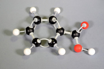 Molecule model of Benzoic Acid