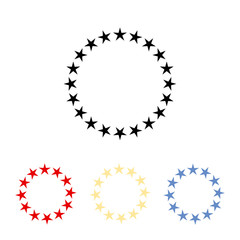 Star icon. Star sign silhouette icon set. Vector. - Vector