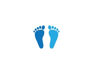 Naklejka na ściany i meble Foot therapist logo vector