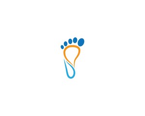 Foot therapist logo vector