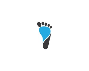 Naklejka na ściany i meble Foot therapist logo vector