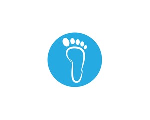Foot therapist logo vector