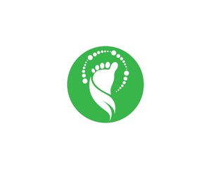 Foot therapist logo vector