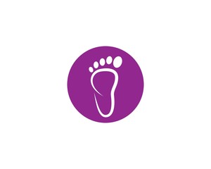 Foot therapist logo vector