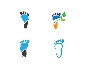 Fototapeta na wymiar Foot therapist logo vector