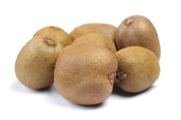 Group of whole kiwi fruit