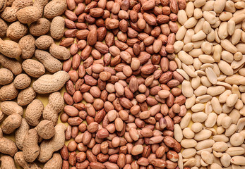 Tasty peanuts as background