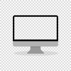 computer screen monitor flat design nice icon