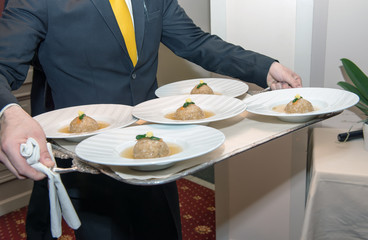Japanese traditional food in a restaurant