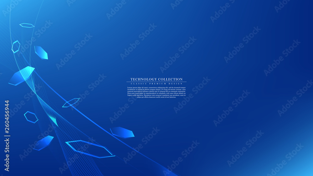 Wall mural technology connection futuristic background template copy space vector