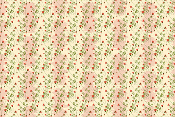Seamless Tiny Red Flowers Pattern