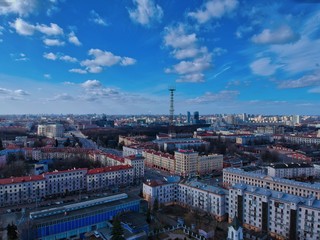 Aerial view of Minsk, Belarus