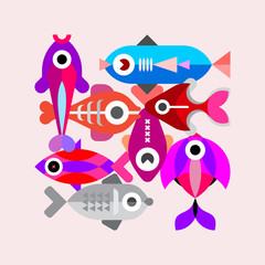 Exotic Fish vector illustration