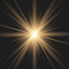 Star explodes on transparent background.