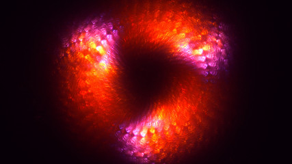 3D rendering abstract technology fractal background