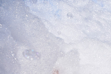 Thick white foam