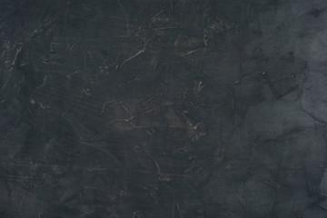 top view of grungy dark concrete wall for background