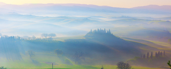 Naklejka na ściany i meble Stunning Landscape in Tuscany, Italy. 