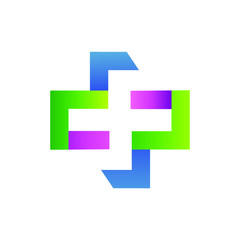 Medical Plus Shape Logo Vector