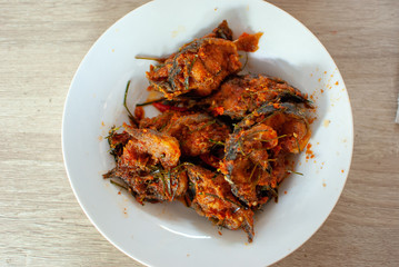 Thai Food Crispy Fish with Chilli Sauce