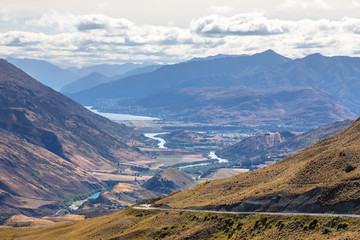 Landscape scenery in south New Zealand
