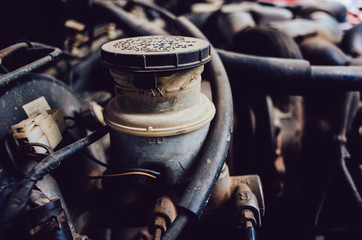 old car engine