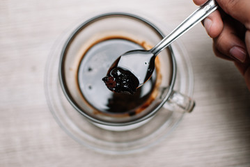 strong espresso coffee