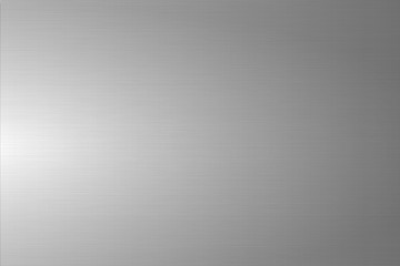 Light gray brushed metallic texture. Shiny polished metal background