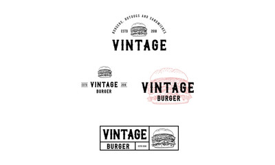 vintage, hipster, logo, vector, art