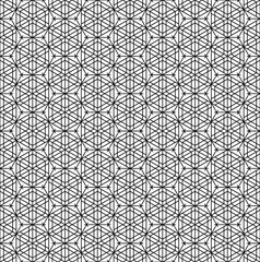 Seamless traditional Japanese ornament Kumiko in black