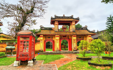 Ancient gate at the Forbidden City in Hue, Vietnam