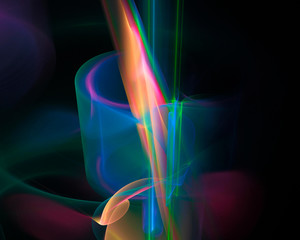 abstract digital fractal, fantasy design 