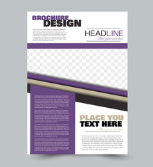 Flyer template. Abstract brochure design. Vector illustration.