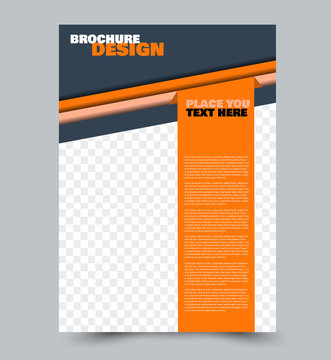 Flyer template. Abstract brochure design. Vector illustration.
