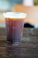 Iced Americano coffee