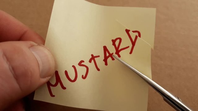 cut the mustard idiom being good enough or as expected or standards hands taking paper sheet with text and cutting by scissors 