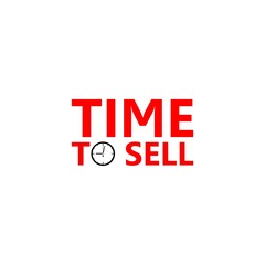 Clock dial Time to sell icon or logo