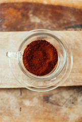 black and strong coffee